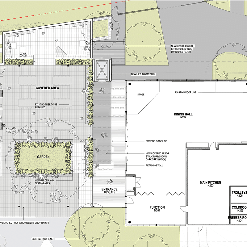 Boarding House Courtyard