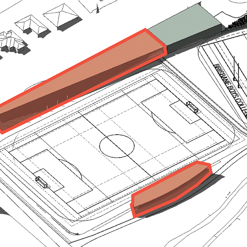 Miskin Oval Grandstand